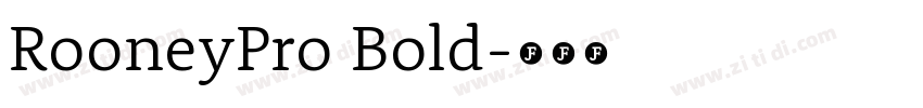 RooneyPro Bold字体转换